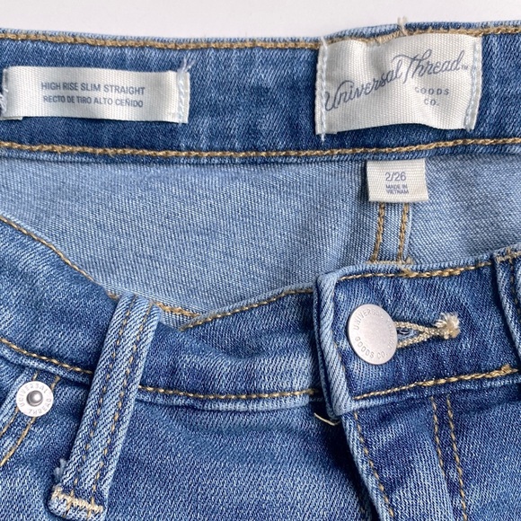 Universal Thread goods co. High rise slim straight 👖 - Picture 2 of 9